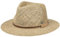 LIERYS Parsell Traveller Strohhut Herren - Made in Italy - Sommerhut aus Stroh - Sonnenhut mit Ledergarnitur - Strandhut Frühjahr/Sommer Natur 58 cm
