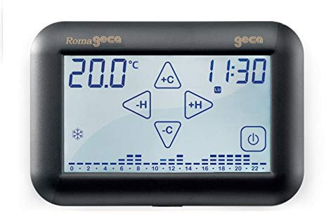 GECA Cronotermostato Roma, Antracite