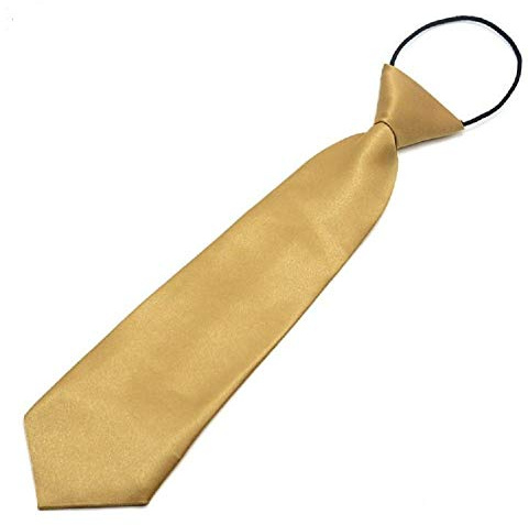 WS Kinder Krawatte Kinderkrawatte Taufe Hochzeit festlich Einschulung (gold)