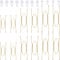 12 Pieces Invisible Plate Hangers Wall Plate Hangers Stainless Steel Decorative Wire Plate Hangers Holders in 3 Sizes with 12 Pieces Wall Hooks for Decorative Plates and Art (Gold,8/12/14 Inch)