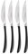 Robert Welch Contour Noir Steak Knife Set for 4 People.