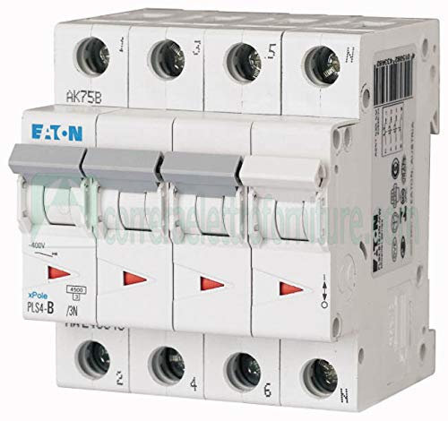 eaton 243416 Interruttore magnetotermico 4 Poli 6A curva C P.I. 4,5KA PLS4