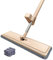 HUOQILIN Trapeador De área Grande Trapeador Plano De Microfibra De 38 Cm De Ancho con Almohadillas para Trapeador De 6 Piezas