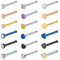 Incaton Nasenpiercing 20G Nasenstecker Nasenring Nasenpiercing Stud Piercing Schmuck 0.8mm