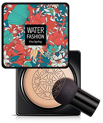 Alacritua Luftkissen BB Creme CC Creme, Luftpolster Foundation, Pilz Kopf Luftkissen BB Creme für alle Haut Make-up, Make-up Feuchtigkeitsspendendes aufhellendes Pigment CC Liquid Foundation