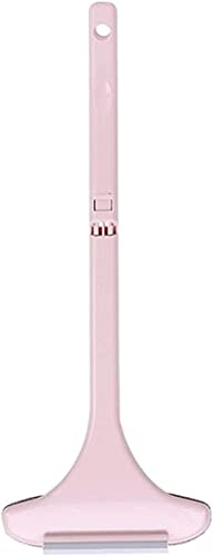 Spazzola per la Pulizia della zanzariera Manico Lungo Senza smontaggio Spazzola per Rete in Rete per finestre Divano Aspirapolvere Pulizia Domestica Accessori con Tergicristallo,Rosa