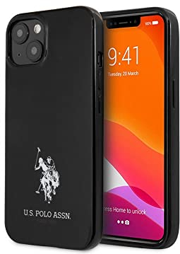 US Polo USHCP13MUMHK hülle für iPhone 13 6,1 schwarz Horses Logo