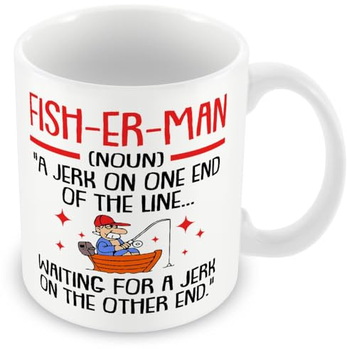 MUGGZ Mug Gift for Fisherman/Fishing Enthusiasts - Fishing Definition – Custom Funny Coffee Mug – Unique Gift for Friends & Family