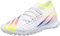 Adidas Unisex Predator Edge.3 Tf Sneaker, FTWR White Solar Yellow Power Blue, 5 UK