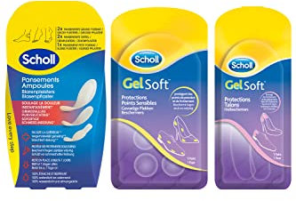 Scholl Pack Protections GelSoft Talon & Points sensibles et Pansements Ampoules Talon et Orteils