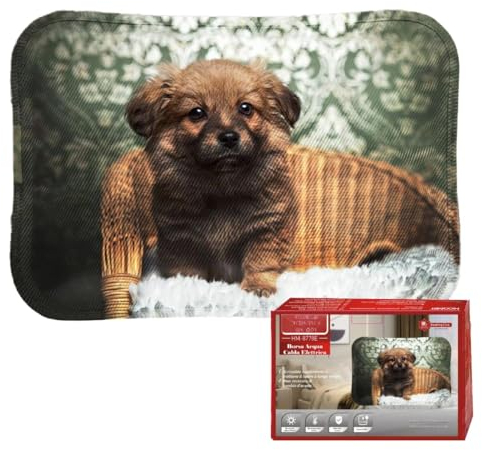 Borsa dell’Acqua Calda Elettrica Sicura 220V – Spegnimento Automatico, Indicatore Luminoso, Tessuto Peluche Morbido, Certificata CE/RoHS – 400W 26x19cm