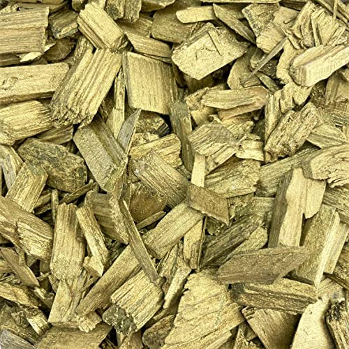 Eurosand HOLZFLAKES 10-50mm. Holzgranulat, Holz Stücke. 1 Liter metallic Gold Holzgranulat, Hackschnitzel, Holz, Holzstücke