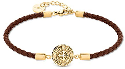 Fynch-Hatton Lederarmband FHJ-0085-B-18 IP gold