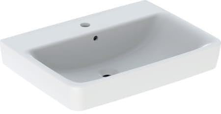 Geberit Waschtisch Renova PLAN mit Hahnloch mit Überlauf 650x480mm weiß