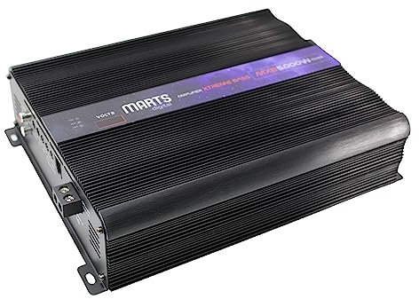 Marts Digital 5000W Monoblock Class D Amplifier 1 Ohm w/Bass Knob MXB-5000-1