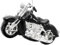 SIKORA BS910 Chopper Motorrad schwarz Christbaumschmuck Glas Figur Weihnachtsbaum Anhänger