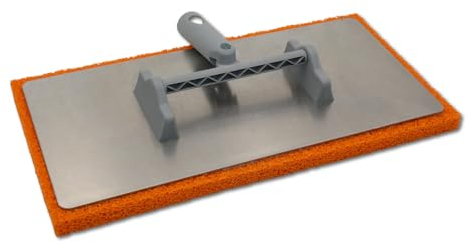 DEWEPRO® Egalisette mit stabiler Aluminiumplatte und Kippgelenk (ohne Stiel) - Stielreiber Glätter mit Schwammgummi-Auflage 400x200x20mm