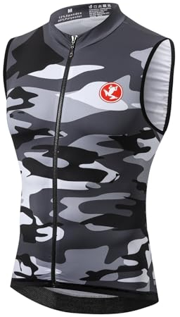 UGLY FROG Herren Radtrikot Fahrradbekleidung, Ärmellos Trikot Atmungsaktive, Radsport Bekleidung Sommer, Rennrad Trikot Schnell Trocknen Radsport Trikots