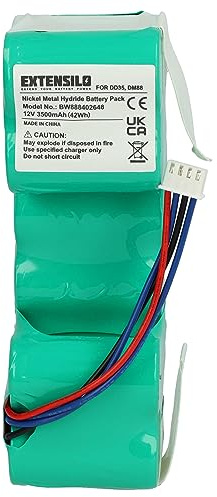 EXTENSILO Akku Ersatz für iRobot 4720110 für Saugroboter (3500 mAh, 12 V, NiMH)