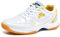 ZHENSI Badminton-Schuhe Für Herren Damen Volleyball-Tennis-Turnschuhe Leicht Bequem Trainingsschuhe Für Den Innenbereich,Weiß,44 EU