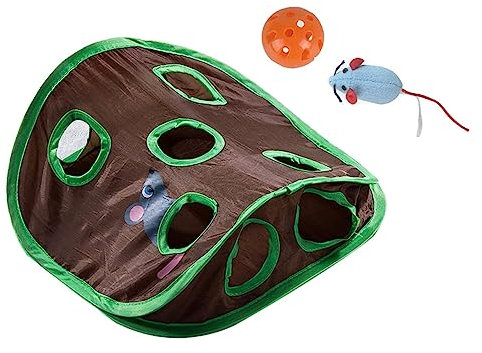 Happyyami 1satz Neun Löchern Katzen-tunnelspielzeug Mit Interaktivem Und Kreatives Katzenspielzeug Neugier Und Spielverhalten Für Drinnen