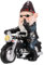 gotyou Gartenzwerg Motorrad Zwerge, Motorrad Zwerge für den Garten, 13.3cm x 13cm Statue Wasserdicht Sonnenschutz Gartendeko für den Garten, Motorrad Gartenzwerg, Deko für den Balkon