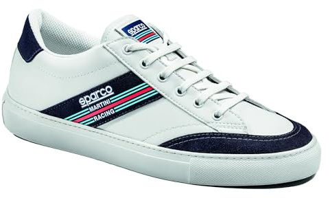 Sparco - S-Time Martini Racing Unisex-Sneakers - Freizeit-Motorsportschuhe aus Kunstleder - Sonderedition - Komfort - Gummisohle