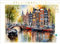 CALVENDO Puzzle Gracht in Amsterdam | 1000 Teile Lege-Größe 64 x 48 cm Foto-Puzzle für glückliche Stunden