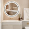 ChillCruiser Round LED Bathroom Mirror 500MM with Black Frame,Bathroom Mirror with Lights,Anti-Fog, Dimmable LED Mirror for Bathroom,Circle Lighted Bathroom Mirror for Wall,3 Colors, Memory
