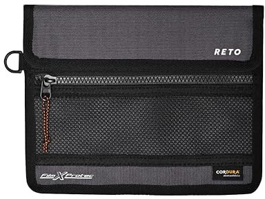 RETO Film X-Protec Sac de protection en Cordura imperméable et résistant aux rayons X, sans plomb, radiopaque, léger, durable, double couche, résistant aux radiations Taille M(22,5 x 18 cm)(Une pièce)