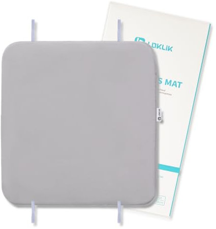 LOKLiK Matelas de Presse à Chaud (38.1 x 38.1 cm) – Tissu Résistant à la Chaleur avec Sangles de Maintien, Idéal pour Presse à Chaud Auto Heat Press & Easy Heat Press – Transfert Thermique