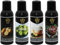 HAF® Saunaaufguss Konzentrat Set Fruchtige Oase | 4 x 100 ml Saunaduft mit Citro, Grüner Apfel, Honigmelone, Kirsche | Saunaöl aus 100% natürlichen ätherischen Ölen