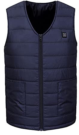 Feelcrag Smart Vest Heated,Heated Gilet For Men Uk With 3 Adjustable Temperature Self Heating Jacket Mens Electric Thermal Coat Body Warmer Heated Usb Heated Clothing