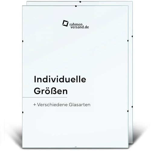PANORAHMA BILDERRAHMEN Rahmenloser Bilderrahmen 50x75 2er Set/Glasbilderrahmen zum Aufhängen an der Wand/Bilder Rahmen