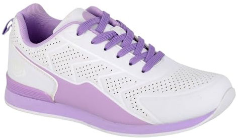 Dek T783G-6 Ladies Bowling Shoe White/Lilac Size 6