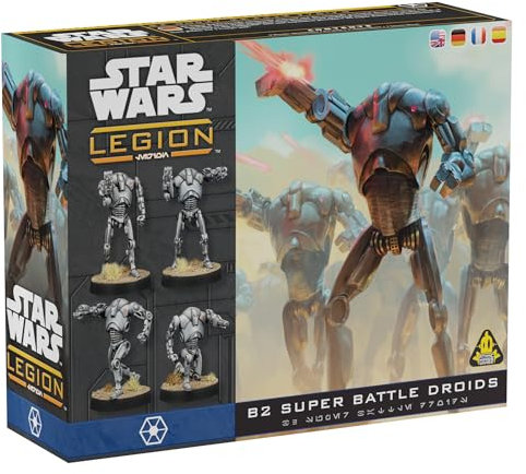 Atomic Mass Games, Star Wars Legion - B2 Super Battle Droids (B2-Superkampfdroiden), Erweiterung, Tabletop, 2 Spieler, ab 14+ Jahren, 120-180 Minuten, Deutsch, Mehrsprachig