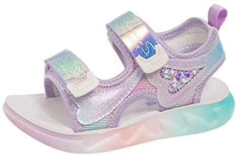 YWLINK Sandali Sportivi Per Bambini Sandali Spessi Spiaggia Scarpe Ragazza Bambino Scarpe Basse Bambine Scarpe Taglia 13 E Scarpe, Viola, 33 EU