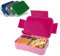 Pavlleen Brotdose Kinder mit Fächern, 900 ml auslaufsichere Lunchbox, Reise-Lunchbox, Jausenbox Brotbox, geeignet für Schule,Picknick, mikrowellen/spülmaschinenfest (rosa)