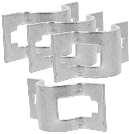 CRILSTYLEO 4 Stück Gerüstverbinder verzinkte Schellen Schlauchschelle Gerüstzubehör Rolle Gerüstkupplungen gerüstschelle Gerüstklemme Gerüstteil Gerüstversorgung Gerüsthalter Eisen Silver