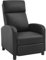 WOLTU Relaxsessel, Fernsehsessel, Lesesessel, Loungesessel mit Liegefunktion, Polstersessel, Wohnzimmer Schlafzimmer, Kunstleder, Schwarz, SKS57sz