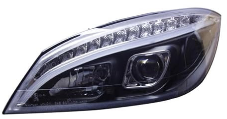 YGYGNZBV Scheinwerfer Montage Tanne für Benz C W204 2007-2011, LED Frontscheinwerfer mit DRL Sequentielle Blinker Autozubehör,Right