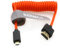 SZRMCC 8K 2.1 Micro HDMI vers HDMI Câble Tressé Spiralé Haute Vitesse pour Go-Pro Hero 3/4 Canon EOS M5 Sony A6000 A7III RX10 Nikon B500 Z6 Raspberry Pi 4 Atomos Ninja 2 Monitor