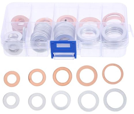 Cabilock Automóvil Arandelas De Aceite De Motor Junta De Compresión Juego Completo