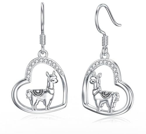 enjoylifecreative Tierohrringe 925er Sterlingsilber mit Elefanten Libellenmotiv Meerschweinchen Enten Ohrringe Tierornamente Schmuckgeschenk für Frauen