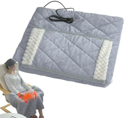 Heizdecke für Auto | Elektrische Heizdecke mit USB-betrieben | Flauschige Decke für Sessel, Sofa, Haus, Auto, Schlafsaal, Reise