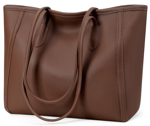 SENDEFN Handtasche Damen, Shopper Tasche Mittelgroß, Tote Bag mit Reißverschluss & Innenfächern, Geräumige Henkeltasche Arbeitstasche Schultertaschen für Arbeit, Schule, Einkauf