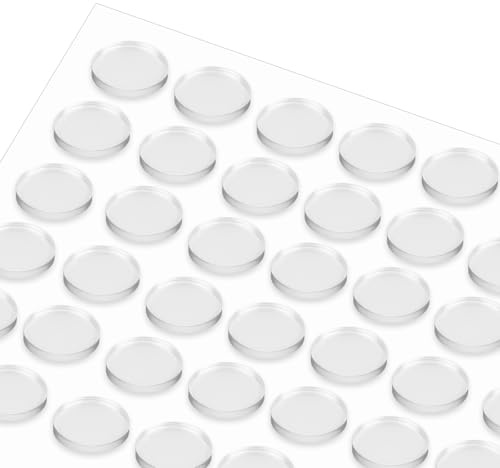 36 pezzi di gommini per lastre di vetro, gommini autoadesivi da 20 * 2 mm, piedini in gomma autoadesivi, tamponi elastici trasparenti, gommini autoadesivi, tappi in gomma autoadesivi