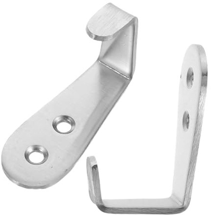 Ganci per Scala a Pioli in Acciaio Inox, 2 Pezzi, Argento | Compatibili Scala e Gradino, Montaggio Rapido e Sgancio Semplice, Accessori per Uso in Camper