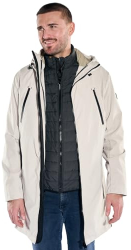 emilio adani Herren 2 in 1 Parkajacke, Beige
