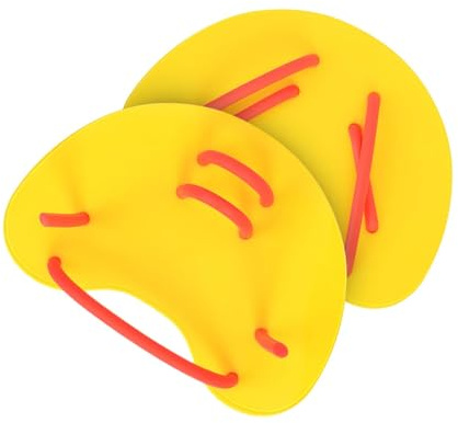 MFMEXUL 2 Stück Schwimmflossen, Paddel, Schwimmhandschuhe für Kinder Und Erwachsene, TPU Griff, Ergonomisch, Verstärkt, Geeignet für Schwimmanfänger